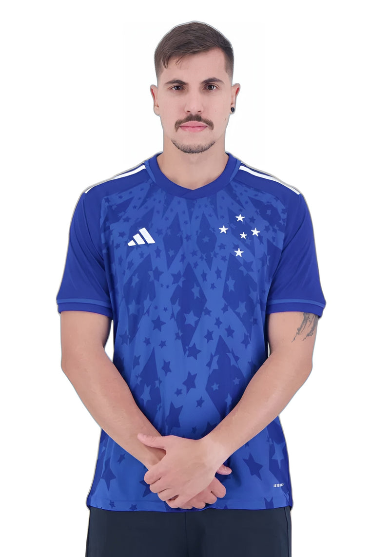 Camisa do Cruzeiro Linha Premium 2024 / Tecnologia Aeroready, Controla a Umidade e Remove o Suor do Corpo