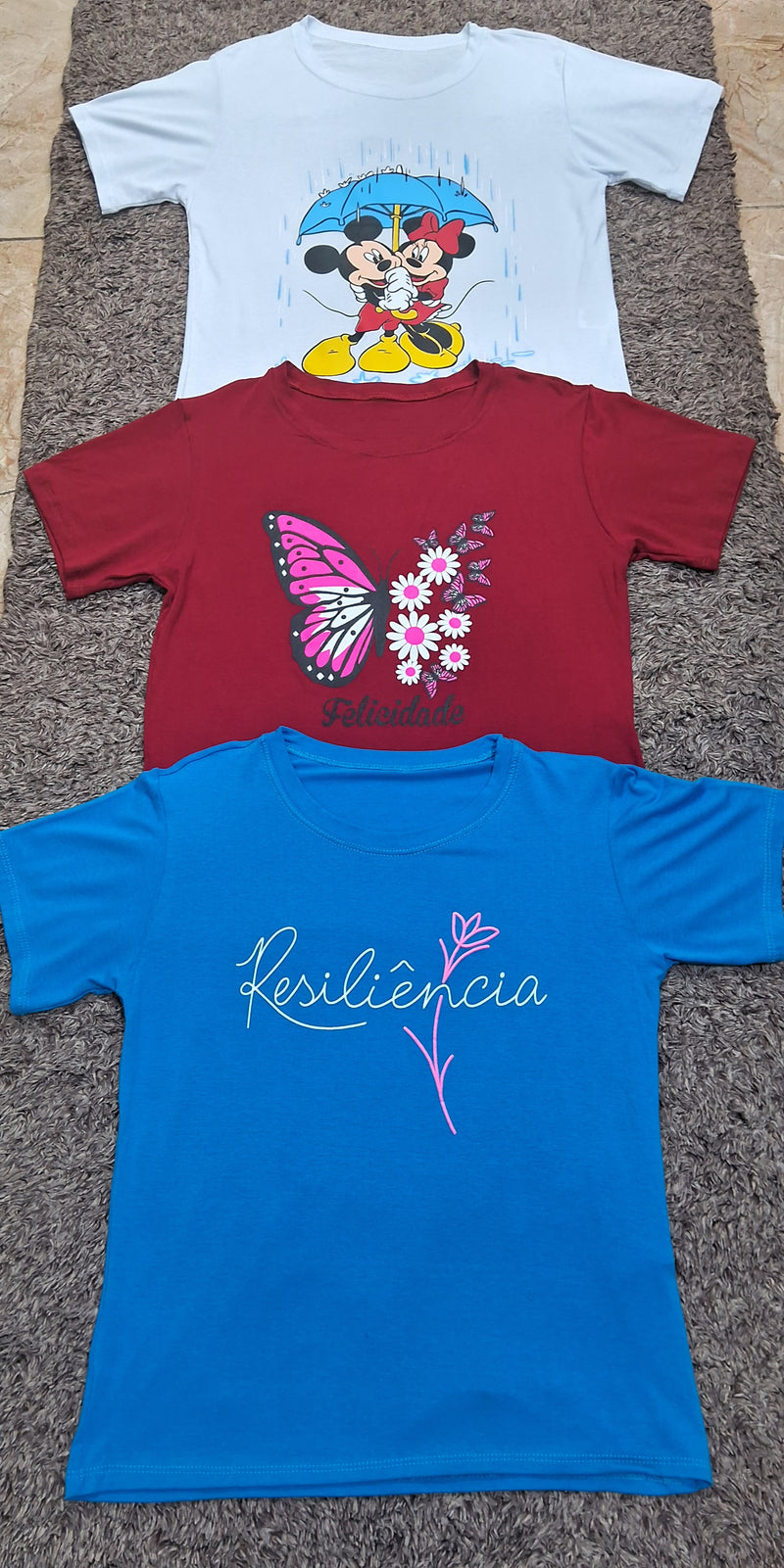 Camisetas Femininas Tamanho M / Leve 3 Por Apenas 75 Reais / FRET GRÁTIS ....