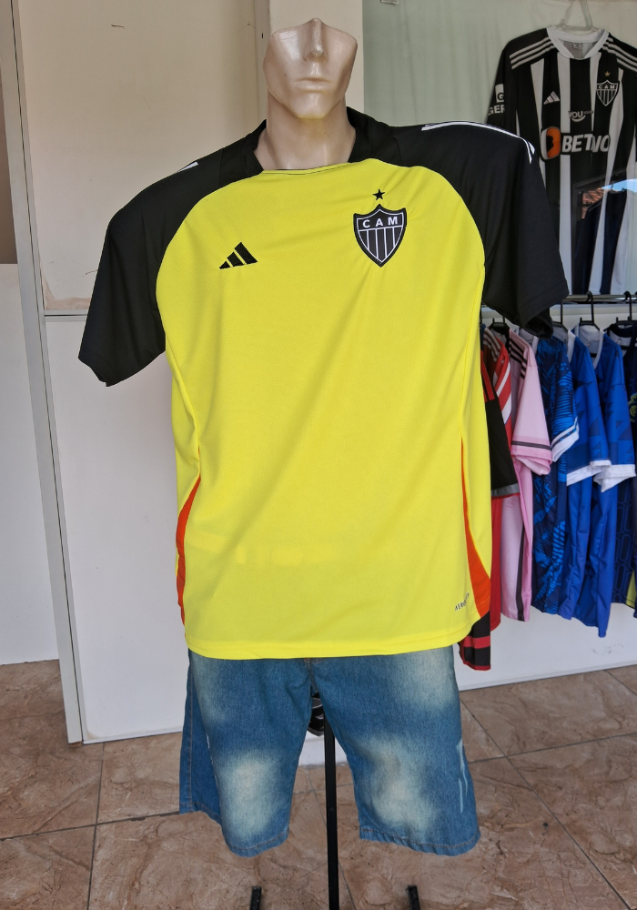 Camisa do Atlético / Camisa de Treino 2025 / Linha Premium Tecnologia Aeroready, Controla a Umidade e Remove o Suor do Corpo